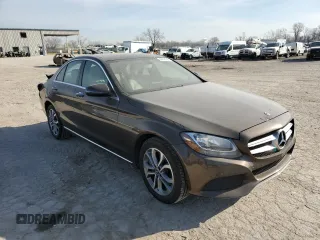 2017 Mercedes-Benz C 300 with VIN 55SWF4KB9HU228024, listed as a Copart auction lot 47616745 with 93,930 mi miles and Salvage Title. Bid and sale history available at carsss.com. Image 4.