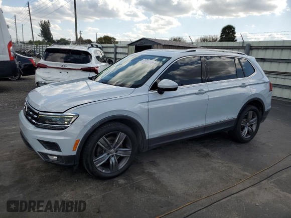 2018 Volkswagen Tiguan SEL Premium with VIN 3VV5B7AX8JM123582, listed as a Copart auction lot 51914115 with 114,549 mi miles and Salvage Title. Bid and sale history available at DreamBid. Image 1.