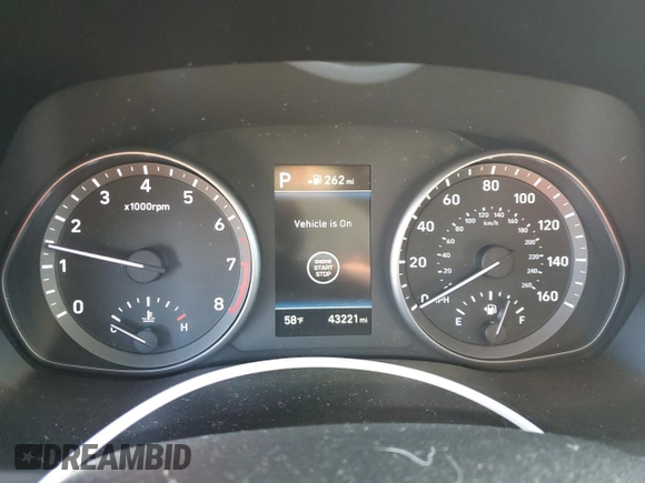 2018 Hyundai Elantra GT Sport with VIN KMHH55LC1JU032985, listed as a Copart auction lot 77598934 with 43,221 mi miles and Salvage Title. Bid and sale history available at carsss.com. Image 9.