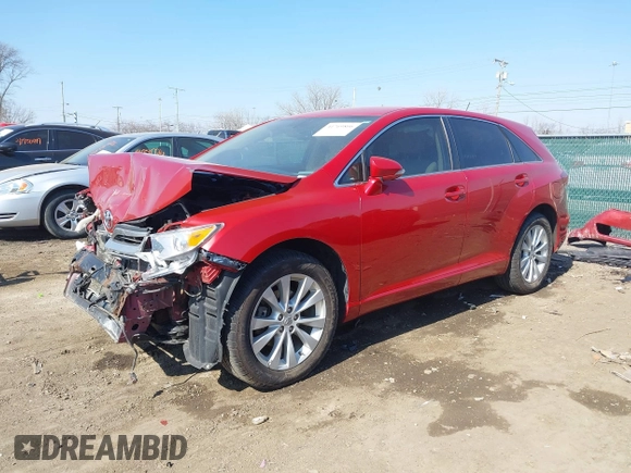 2014 Toyota Venza LE with VIN 4T3ZA3BB0EU081363, listed as a IAAI auction lot 41769806 with 122,250 mi miles. Bid and sale history available at carsss.com. Image 2.