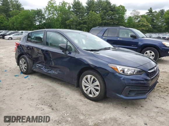2020 Subaru Impreza with VIN 4S3GTAB60L3723072, listed as a Copart auction lot 58801595 with 28,685 mi miles and Salvage title. Bid and sale history available at DreamBid. Image 4.