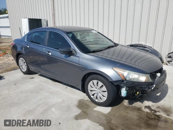 2011 Honda Accord LX with VIN 1HGCP2F39BA023894, listed as a Copart auction lot 57228445 with 262,454 mi miles and Salvage title. Bid and sale history available at DreamBid. Image 4.