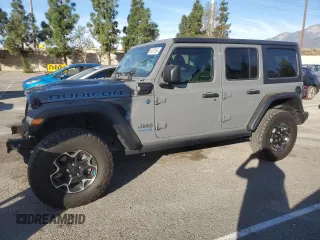 2022 Jeep Wrangler Unlimited Rubicon with VIN 1C4JJXR62NW172990, listed as a Copart auction lot 85297694 with 29,809 mi miles and Salvage title. Bid and sale history available at DreamBid. Image 1.