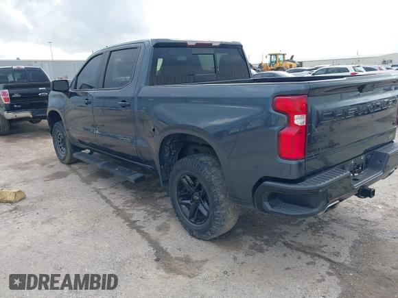 2021 Chevrolet Silverado 1500 LT Trail Boss with VIN 1GCPYFED6MZ137614, listed as a IAAI auction lot 40932872 with 63,087 mi miles and . Bid and sale history available at DreamBid. Image 3.