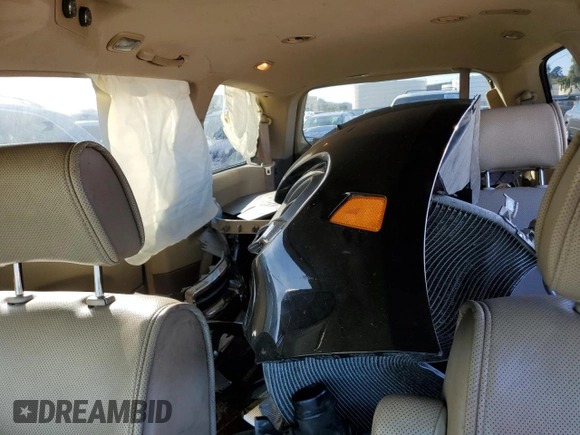 2009 Nissan Quest S with VIN 5N1BV28U59N102032, listed as a Copart auction lot 80573344 with 193,950 mi miles and Salvage Title. Bid and sale history available at carsss.com. Image 10.