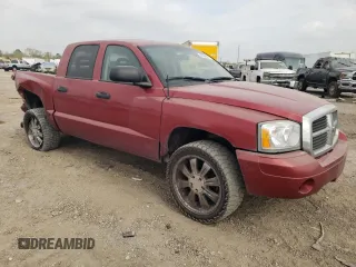 2007 Dodge Dakota SLT with VIN 1D7HE48J97S147477, listed as a Copart auction lot 82578214 with 322,684 mi miles and Salvage Title. Bid and sale history available at DreamBid. Image 4.