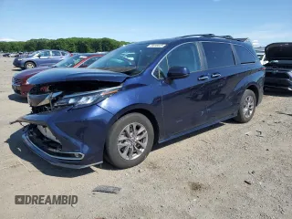 2024 Toyota Sienna XLE with VIN 5TDJSKFC1RS112490, listed as a Copart auction lot 58698825 with 47,934 mi miles and Salvage title. Bid and sale history available at DreamBid. Image 1.