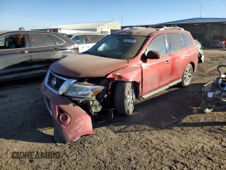 2013 Nissan Pathfinder S with VIN 5N1AR2MM4DC622636, listed as a Copart auction lot 83571654 with 163,700 mi miles and Salvage Title. Bid and sale history available at carsss.com. Image 1.