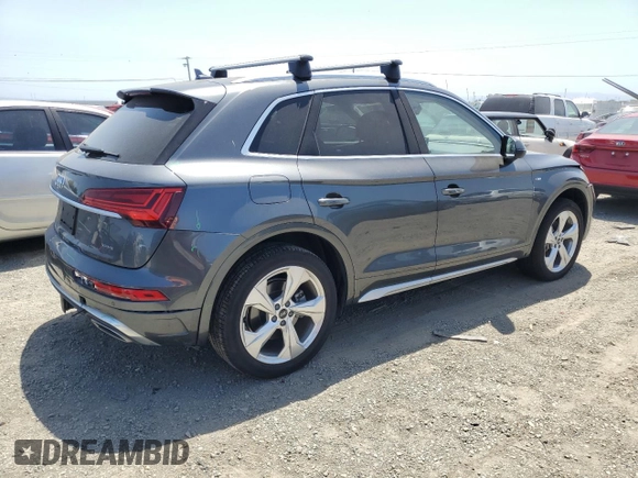 2023 Audi Q5 S line Premium Plus с VIN WA1EAAFY5P2009808, выставлен на аукционе Copart как лот 58793215 с пробегом 17 258 миль миль и Списание • Salvage title. История ставок и продаж доступна на DreamBid. Изображение 3.