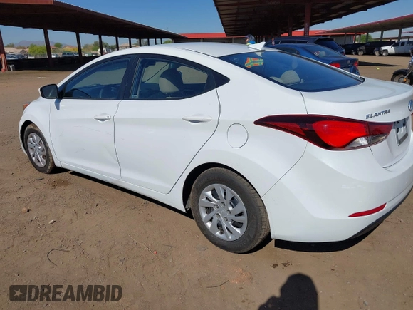 2016 Hyundai Elantra SE with VIN 5NPDH4AE7GH765831, listed as a IAAI auction lot 42095598 with 120,764 mi miles and . Bid and sale history available at DreamBid. Image 3.