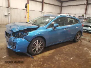 2017 Subaru Impreza Limited with VIN 4S3GTAU62H3729752, listed as a Copart auction lot 66254115 with 104,476 mi miles and Salvage title. Bid and sale history available at DreamBid. Image 1.
