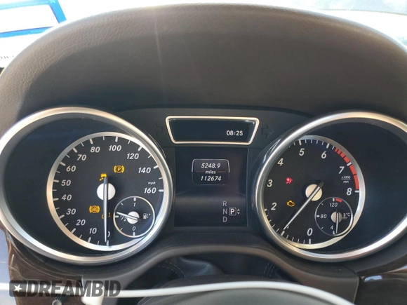 2014 Mercedes-Benz M 350 with VIN 4JGDA5JB8EA411199, listed as a Copart auction lot 55778065 with 112,674 mi miles and Salvage Title. Bid and sale history available at DreamBid. Image 9.