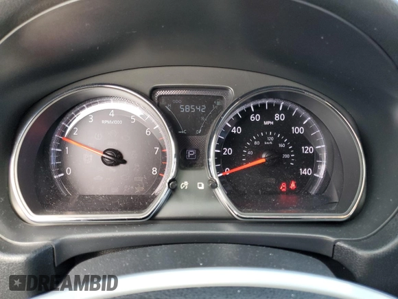 2016 Nissan Versa SV with VIN 3N1CN7AP5GL910813, listed as a Copart auction lot 61952495 with 58,542 mi miles and Salvage title. Bid and sale history available at DreamBid. Image 9.
