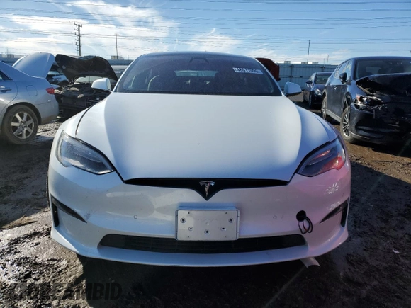 2022 Tesla Model S с VIN 5YJSA1E51NF470627, выставлен на аукционе Copart как лот 48011095 с пробегом Не указан миль и Списание • Salvage title. История ставок и продаж доступна на DreamBid. Изображение 5.