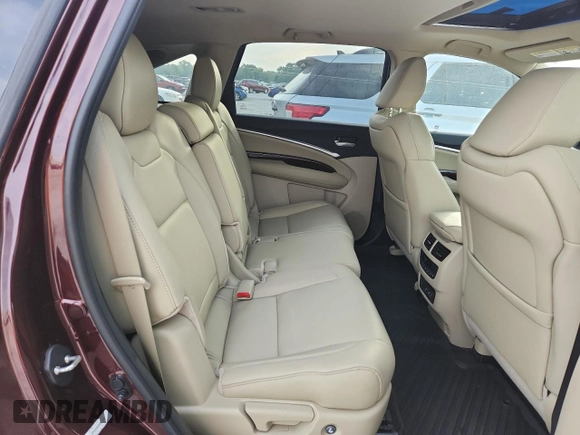 2017 Acura MDX Technology with VIN 5FRYD4H58HB011676, listed as a Copart auction lot 60608615 with 65,927 mi miles and Salvage title. Bid and sale history available at DreamBid. Image 11.