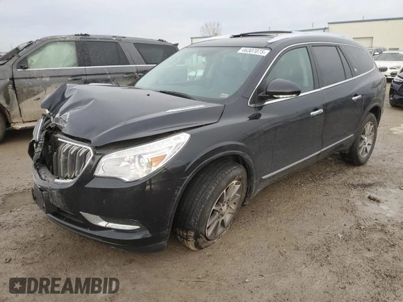 2013 Buick Enclave Leather with VIN 5GAKRCKDXDJ220277, listed as a Copart auction lot 46307075 with 164,463 mi miles and Salvage Title. Bid and sale history available at carsss.com. Image 1.