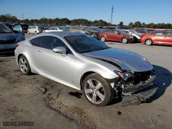 2015 Lexus RC 350 with VIN JTHSE5BC1F5000551, listed as a Copart auction lot 76241364 with 109,600 mi miles and Salvage Title. Bid and sale history available at carsss.com. Image 4.