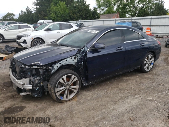 2017 Mercedes-Benz CLA 250 z VIN WDDSJ4GB9HN425905, wystawiony jako Copart lot #58306625 z przebiegiem 49 809 mil mil oraz Szkoda całkowita • Salvage title. Historia ofert i sprzedaży dostępna na DreamBid. Obrazek 1.