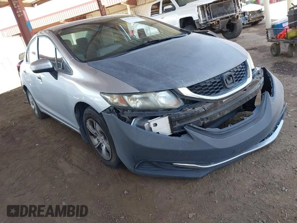 2014 Honda Civic Sedan LX with VIN 19XFB2F55EE007060, listed as a IAAI auction lot 41979694 with 148,324 mi miles. Bid and sale history available at carsss.com. Image 1.