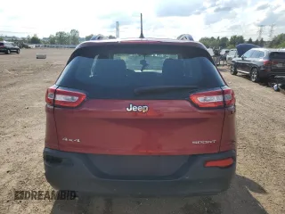 2015 Jeep Cherokee Sport with VIN 1C4PJMAB9FW640510, listed as a Copart auction lot 61372655 with 78,526 mi miles and Salvage title. Bid and sale history available at DreamBid. Image 6.