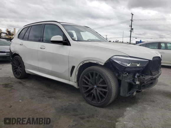 2023 BMW X5 xDrive40i with VIN 5UXCR6C02P9P07428, listed as a Copart auction lot 53520485 with 46,006 mi miles and Salvage title. Bid and sale history available at DreamBid. Image 4.