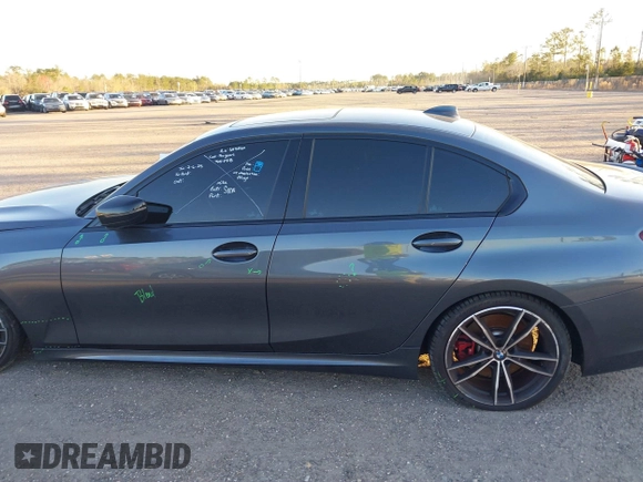 2022 BMW 3 Series M340i with VIN 3MW5U7J01N8C65375, listed as a IAAI auction lot 41688228 with 36,513 mi miles. Bid and sale history available at carsss.com. Image 14.