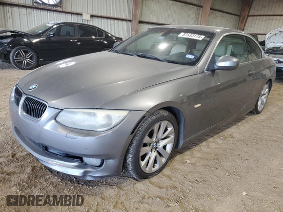 2011 BMW 3 Series 328i with VIN WBADW3C55BE538558, listed as a Copart auction lot 87533175 with 162,445 mi miles and Clean Title. Bid and sale history available at carsss.com. Image 1.