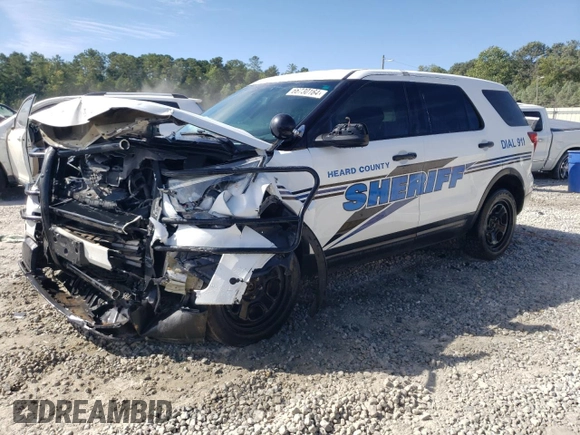 2016 Ford Utility Police Interceptor with VIN 1FM5K8AR4GGB43770, listed as a Copart auction lot 66730164 with 104,848 mi miles and Salvage Title. Bid and sale history available at carsss.com. Image 1.