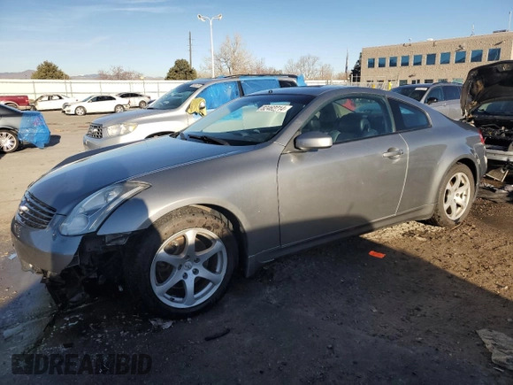 2006 Infiniti G35 Coupe with VIN JNKCV54E36M719373, listed as a Copart auction lot 82469214 with 0 mi miles and Salvage Title. Bid and sale history available at carsss.com. Image 1.