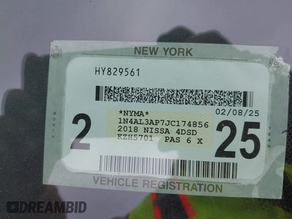 2018 Nissan Altima SR with VIN 1N4AL3AP7JC174856, listed as a IAAI auction lot 42070366 with 135,680 mi miles and . Bid and sale history available at carsss.com. Image 19.