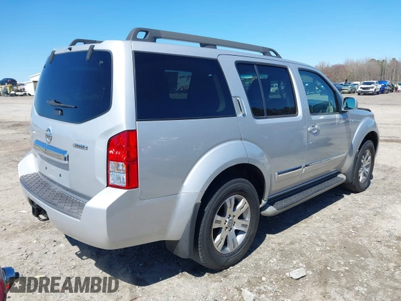 2012 Nissan Pathfinder SV z VIN 5N1AR1NBXCC623537, wystawiony jako IAAI lot #41816762 z przebiegiem 177 261 mil mil oraz . Historia ofert i sprzedaży dostępna na DreamBid. Obrazek 4.