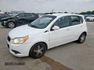2009 Chevrolet Aveo 1LT with VIN KL1TD66E99B315671, listed as a Copart auction lot 57260005 with 102,175 mi miles and Salvage title. Bid and sale history available at DreamBid. Image 1.