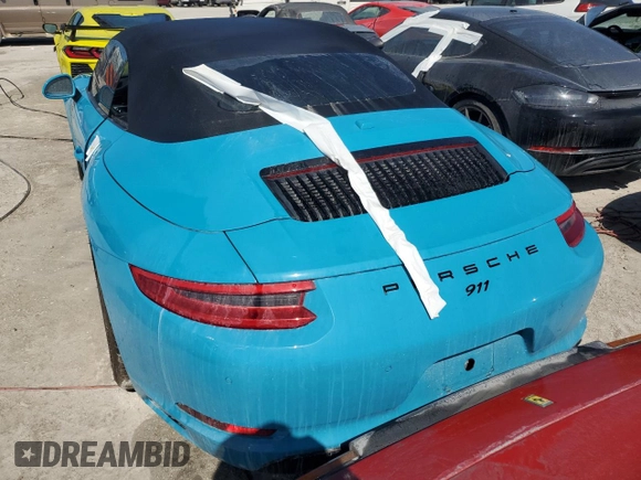 2018 Porsche 911 Carrera S with VIN WP0CB2A98JS147303, listed as a Copart auction lot 73758284 with Not Provided miles and Non Repairable. Bid and sale history available at carsss.com. Image 6.