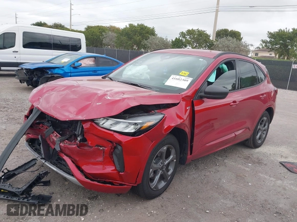2024 Ford Escape ST-Line with VIN 1FMCU0MNXRUA65592, listed as a IAAI auction lot 41602309 with 11,897 mi miles and . Bid and sale history available at DreamBid. Image 2.