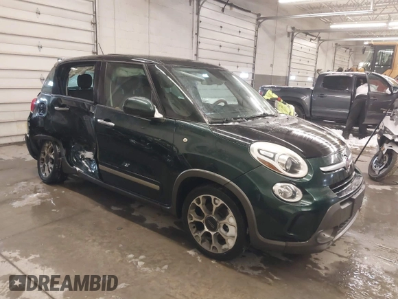 2014 FIAT 500L Trekking with VIN ZFBCFADHXEZ006962, listed as a IAAI auction lot 41249250 with 170,942 mi miles and . Bid and sale history available at DreamBid. Image 1.