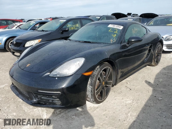 2018 Porsche 718 Cayman z VIN WP0AA2A88JK261609, wystawiony jako Copart lot #77961894 z przebiegiem Nie podano mil oraz Nie do naprawy • Non repairable. Historia ofert i sprzedaży dostępna na DreamBid. Obrazek 1.