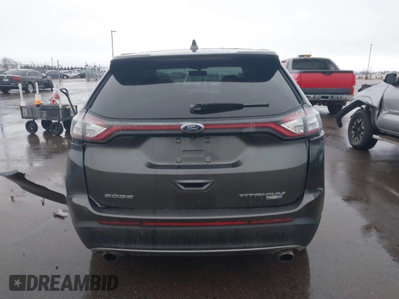 2017 Ford Edge Titanium with VIN 2FMPK4K9XHBB58184, listed as a IAAI auction lot 41945899 with 107,341 mi miles. Bid and sale history available at carsss.com. Image 16.