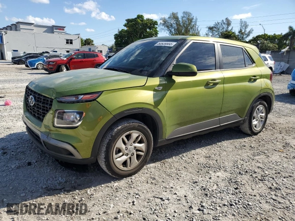 2021 Hyundai Venue SE with VIN KMHRB8A34MU106115, listed as a Copart auction lot 50939995 with 21,986 mi miles and Non Repairable. Bid and sale history available at DreamBid. Image 1.