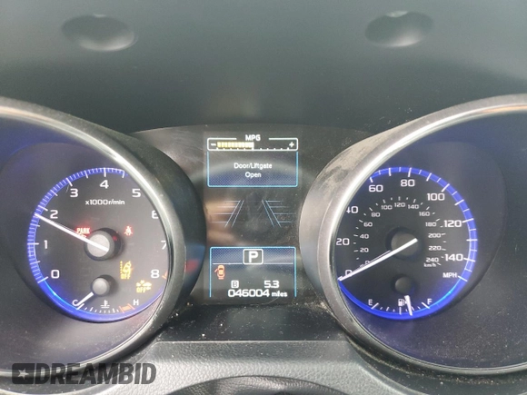 2019 Subaru Outback Premium with VIN 4S4BSAFC5K3335309, listed as a Copart auction lot 62479545 with 46,004 mi miles and Salvage title. Bid and sale history available at DreamBid. Image 9.
