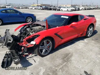 2017 Chevrolet Corvette 1LT with VIN 1G1YB2D7XH5101361, listed as a Copart auction lot 72974154 with 0 mi miles and Salvage Title. Bid and sale history available at carsss.com. Image 1.