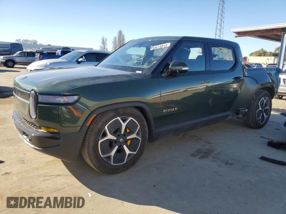 2023 Rivian R1T Adventure with VIN 7FCTGAAA7PN024633, listed as a Copart auction lot 41481365 with 24,965 mi miles and Salvage Title. Bid and sale history available at carsss.com. Image 1.