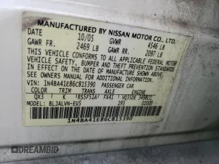 2006 Nissan Maxima 3.5 SE with VIN 1N4BA41E86C815390, listed as a Copart auction lot 72434194 with 185,032 mi miles and Salvage Title. Bid and sale history available at carsss.com. Image 14.