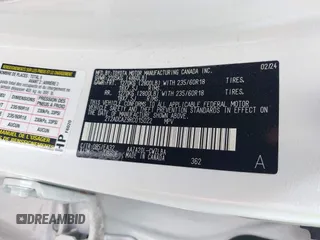 2024 Lexus NX 250 с VIN 2T2ADCAZ9RC015022, выставлен на аукционе IAAI как лот 42053721 с пробегом 11 458 миль миль и . История ставок и продаж доступна на DreamBid. Изображение 9.