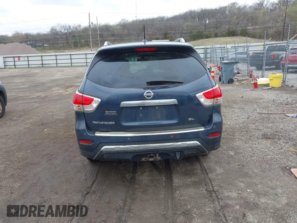 2015 Nissan Pathfinder SL with VIN 5N1AR2MN5FC622513, listed as a IAAI auction lot 41953545 with 183,339 mi miles and . Bid and sale history available at DreamBid. Image 16.