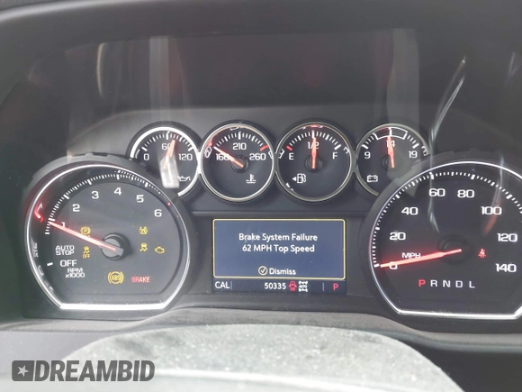 2021 Chevrolet Silverado 1500 LT Trail Boss with VIN 1GCPYFED3MZ310697, listed as a IAAI auction lot 41665486 with 50,335 mi miles and . Bid and sale history available at DreamBid. Image 7.
