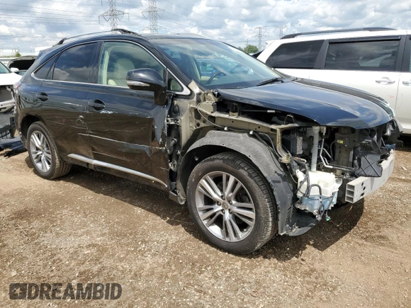 2015 Lexus RX 350 with VIN 2T2BK1BA5FC300853, listed as a Copart auction lot 58793175 with 128,716 mi miles and Salvage title. Bid and sale history available at DreamBid. Image 4.