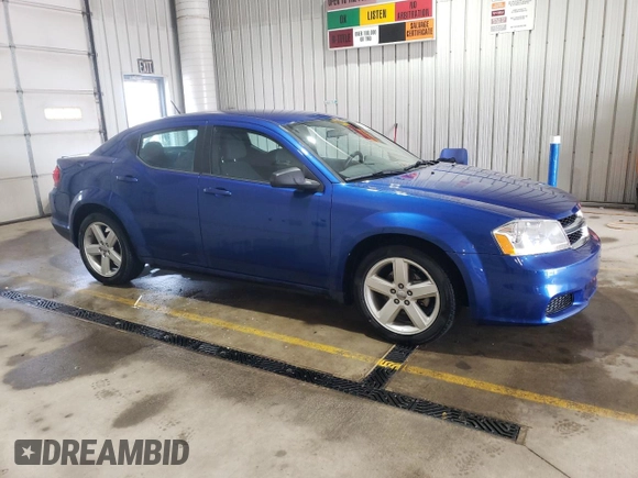 2013 Dodge Avenger SE with VIN 1C3CDZAB2DN565921, listed as a Copart auction lot 54321435 with 177,597 mi miles and Salvage Title. Bid and sale history available at DreamBid. Image 4.