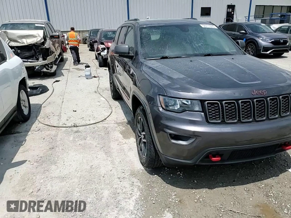 2017 Jeep Grand Cherokee Trailhawk with VIN 1C4RJFLG1HC821666, listed as a Copart auction lot 58711535 with 109,578 mi miles and Salvage title. Bid and sale history available at DreamBid. Image 14.