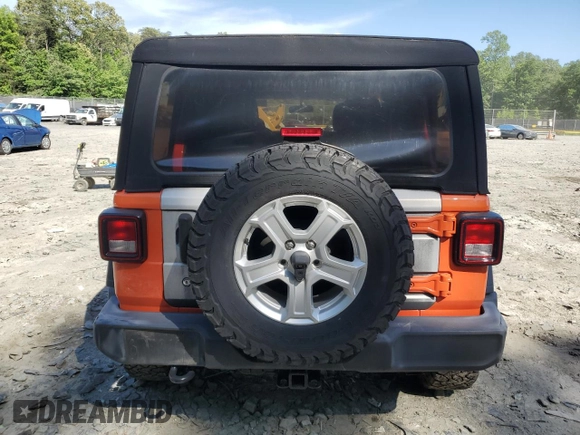 2019 Jeep Wrangler Unlimited Sport S with VIN 1C4HJXDG2KW516005, listed as a Copart auction lot 57330645 with 59,706 mi miles and Salvage title. Bid and sale history available at DreamBid. Image 6.