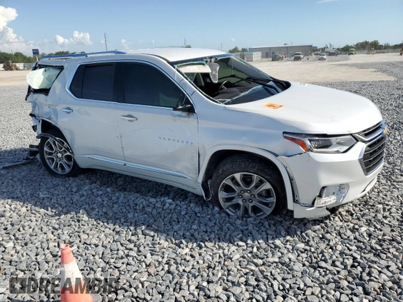 2021 Chevrolet Traverse Premier with VIN 1GNERKKW7MJ225094, listed as a Copart auction lot 51311925 with 0 mi miles and Salvage Title. Bid and sale history available at carsss.com. Image 4.
